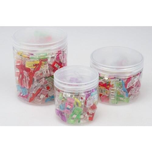 30/50/100PCs Sewing Clips Plastic Clips Quilting Crafting Crocheting Knitting Safety Clips Assorted Colors Binding Clips Paper