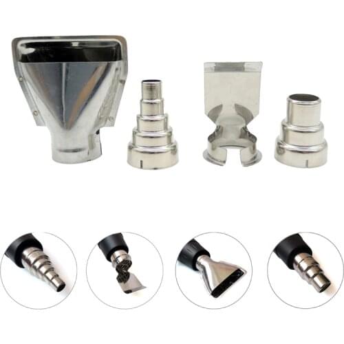 4PCS/lot DIY Industrial Hot Air Gun Tools Shrink Wrap Heat Gun Nozzles Electric Kit Accessories