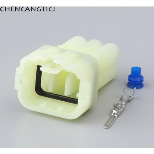 5 Sets Sumitomo 6 Pin HM 090 Motorcycle Wire Connector Housing Electrical Plug Male Socket Fit Toyota 6187-6801