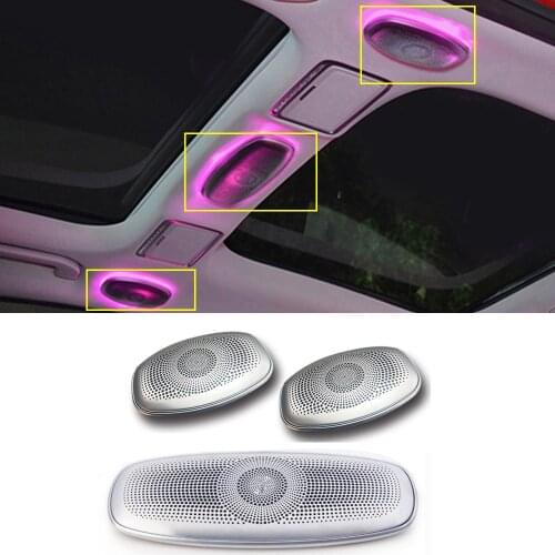 7/64-color Car Ceiling Speaker LED Lamp For Mercedes-Benz S-class W222 Ambient Light Auto Synchronous Original Audio Atmosphere