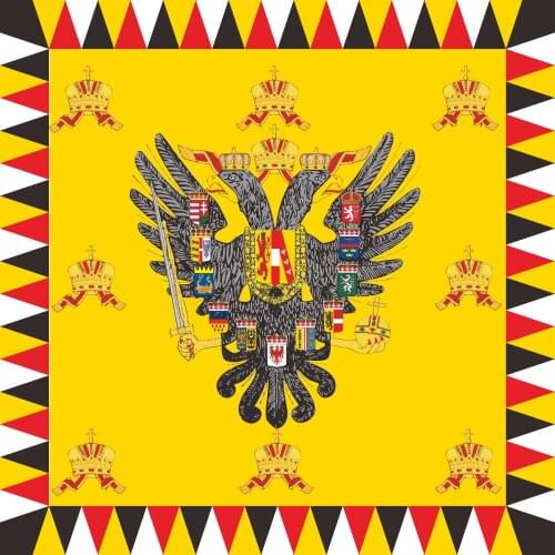 Austria-Hungary Imperial Flag (Before 1915) 120X120cm (4x4FT) 120g 100D Polyester Double Stitched High Quality Free Shipping