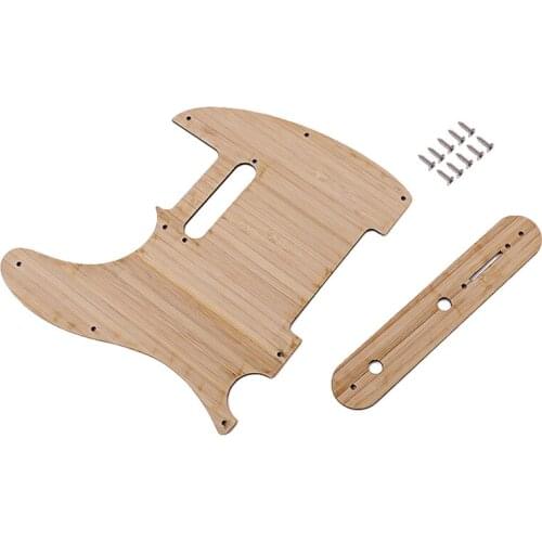Guitar Bamboo Pickguard Premium Prewired Loaded Guitar Pickguard Back Plate for TL Guitar
