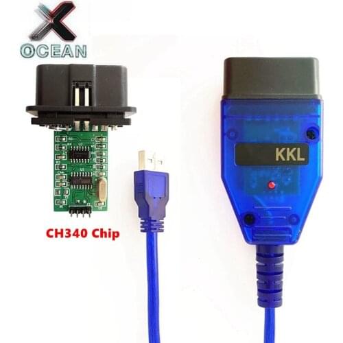 CH340 Chip For VAG KKL 409 OBD2 USB Interface Scanner Cable work For Audi /Seat /VW /Skoda for VAG-KKL 409 Auto Diagnostic Cable