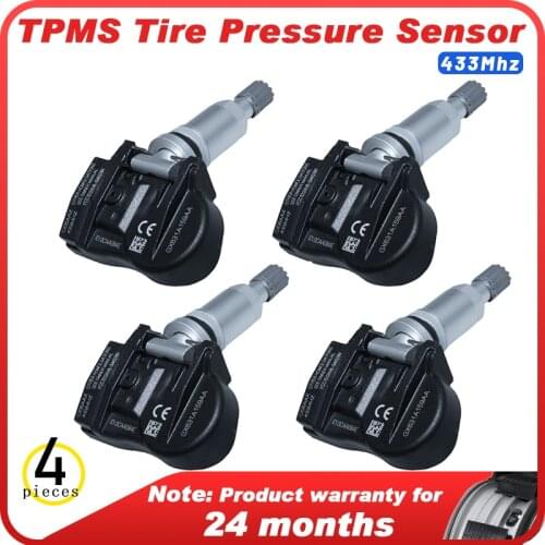 4PCS New TPMS Tire Pressure Monitor Sensor For LAND ROVER JAGUAR F-Pace 433MHZ GX631A159AA GX631-A159AA