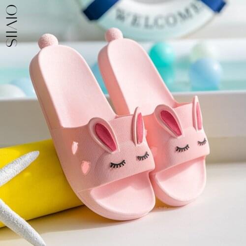Cartoon Rabbit Children Beach kids sandals House slippers Kids Shoes Sandals Child slippers Junior Footwear