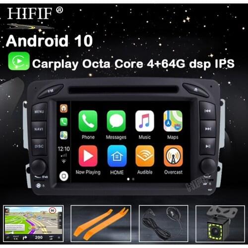 DSP IPS 4G Android 10 Carplay Car GPS For Mercedes Benz W209 W203 M ML W163 Viano W639 Vito Vaneo DVD PLAYER Multimedia PLAYER