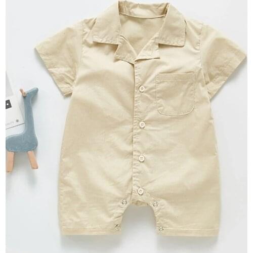 Summer Kids Baby Boy Clothes Rompers New 2021 Casual Baby Boy Rompers Cartoon Short Sleeve Jumpsuit Clothes
