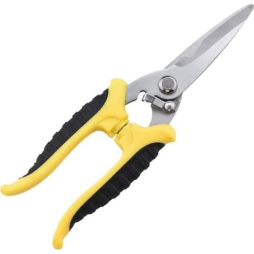 8In Multifunction Metal Scissors Cable Stripping Shears Stainless Steel Electrician Tool