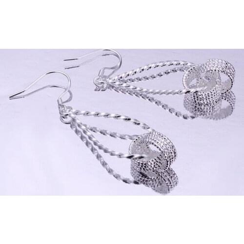 Fashion jewelry Earring For Women, Plated Earrings Tennis earrings hanging /SDZSNGRN LMTDQNXT silver color
