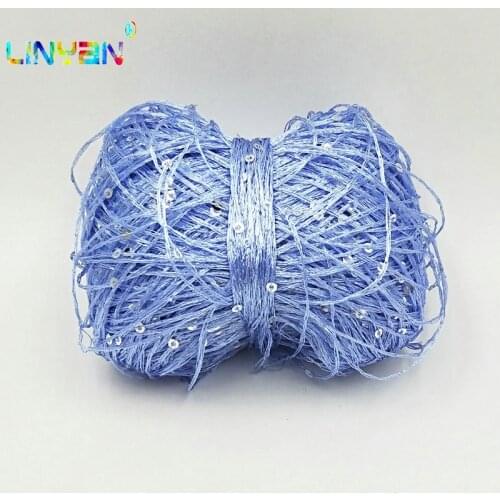 New 1 piece*50g paillette DIY garment accessories Rag doll Knitting yarn sparkling colorful sequins for hand knitting t49