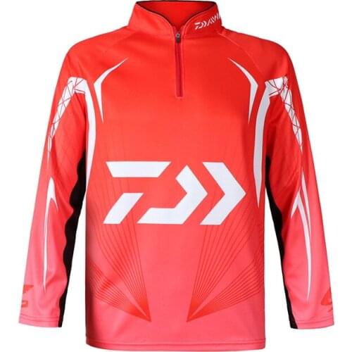 2022 New Style 2 Colors Daiwa Clothing Long Sleeve Quick Dry Fishing Clothing Anti-UV Sunscreen Fishing Clothes Fishing Shirt