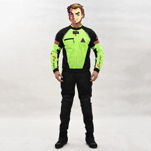 Spring and summer motorcycle riding clothing mens motorcycle thin breathable racing clothing knight clothing anti-fall clothing