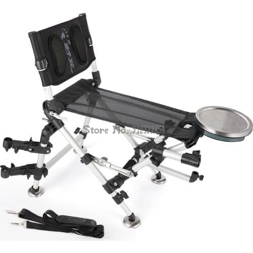 Fishing chair 2021 new thick aluminum alloy multifunctional lightweight folding all-terrain outdoor riding fishing chair