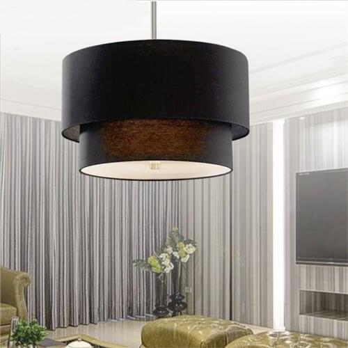 North European American pendant lights modern minimalist creative pendant lamp living room dining room bedroom linen lamp ZS1122