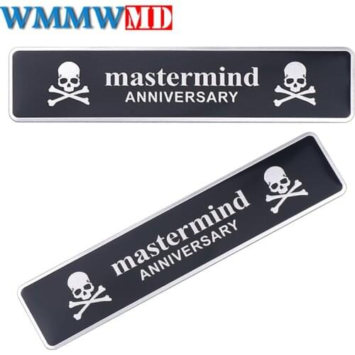 Car-Styling 3D Metal Mastermind Skull Japan Sticker Badge Emblem Auto Decal Fashion decoration Auto Accessories