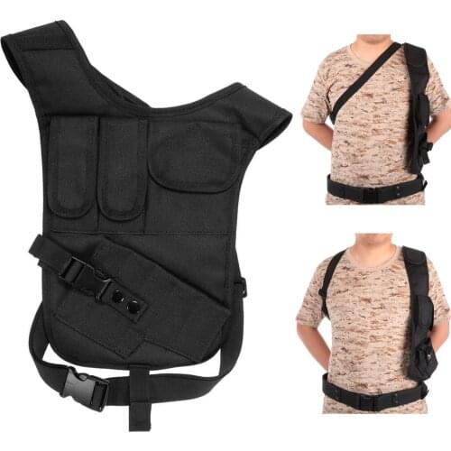 Military Tactical Shoulder Bag Concealed Gun Holster EDC Utility Pistol Handgun Storage Pouch Men Airsoft Shooting Hunting Pack