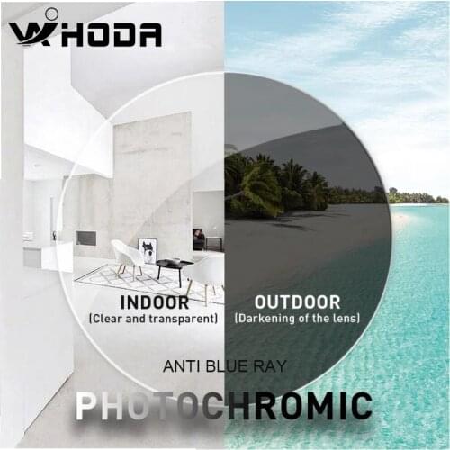 1.56 1.61 1.67 Anti Blue Rays Photochromic Progressive Multifocal Lenses Prescription Myopia Hyperopia Resistance Short Far Lens