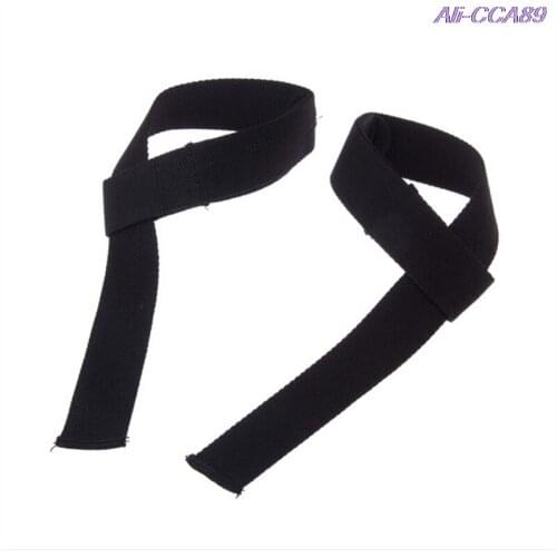 1Pair Weight Lifting Strap Hand Wrist Support Straps Brace Padded Gym Body Building Training Weightlifting Wrap Grip Gloves