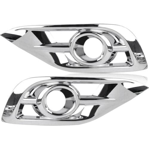 2Pcs Car Front Fog Lampshade Decoration Lampshade Frame Bright Stripe Patch for Honda CR-V 2012-2015