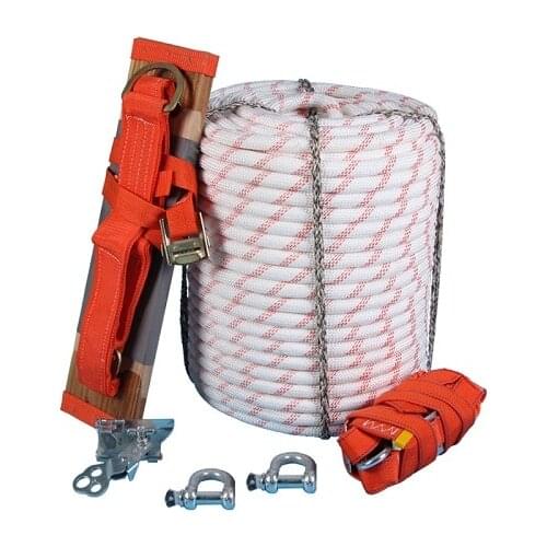 30M 22--24MM aerial work high above the ground High altitude safety working rope harness, full set outdoor glass clean tool