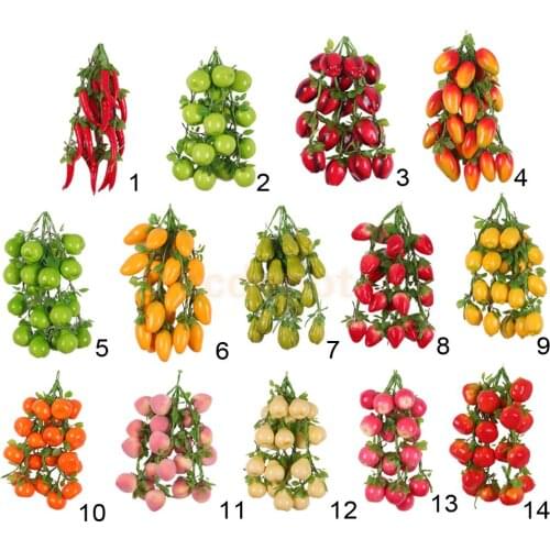 5Pcs Artificial Hanging Fruits/Vegetables Strings for Farm Home Decor