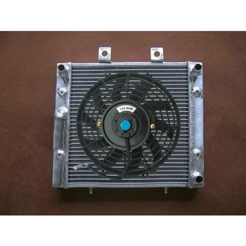 ATV Aluminum Radiator + Fan For 2009-2013 Polaris Sportsman 500 Touring EFI 4x4 HO Forest 2010 2011 2012 498cc