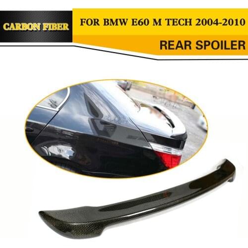 Carbon Fiber auto car rear spoiler lip for BMW 5 Series E60 525i 530i 535i 528i 2004-2010