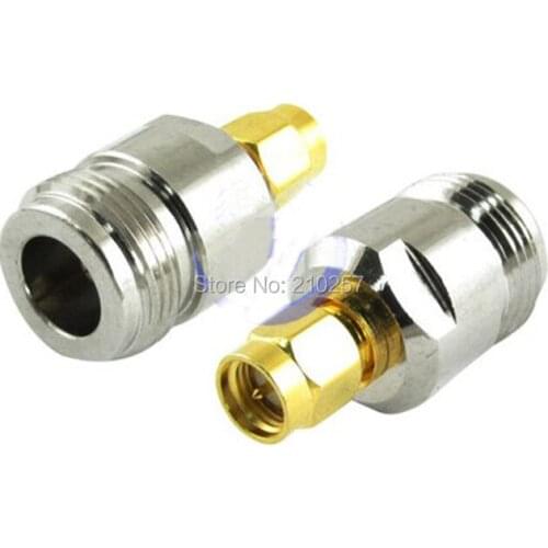 Free Shipping 10pcs SMA-N SMA Male Plug To N Female Jack Straight Adapter RF Connector