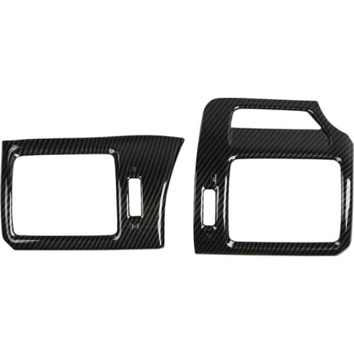 Center Console Side Air Conditioner Outlet Vent Trim Cover for Toyota 4Runner 2010-2019 Carbon Fiber