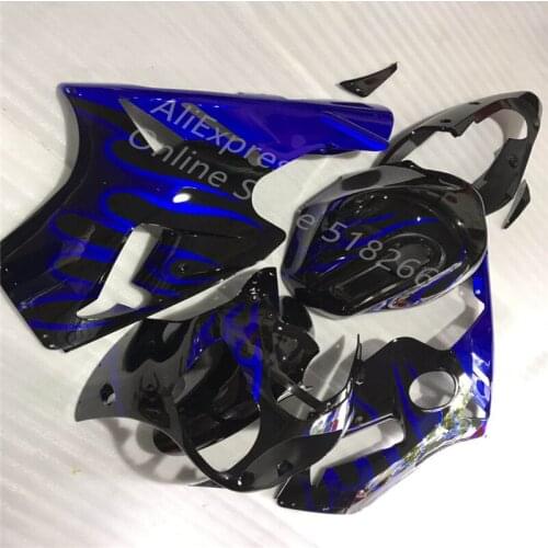 Black blue flames body For Kawasaki Ninja ZX12R 2000-2001 ZX 12R 00-01 ZX-12R Motorcycle Fairing Kit (Injection molding)