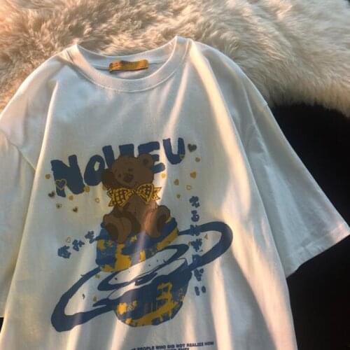 Japan Style T shirt Women Spring Summer New Short Sleeve Round Neck Tshirt Femme Casual Slim T-shirt Woman