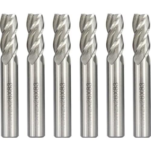 Hss end mill 1 set 4 flute cnc router bit end end mill