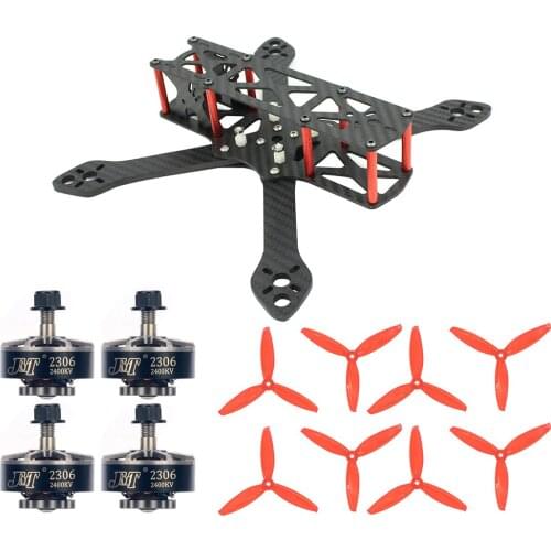 JMT T220 220mm Carbon Fiber Frame Kit with 2306-2400kv 3-4S Brushless Motors 5043 5 inch Propellers For FPV Drone Quadcopter