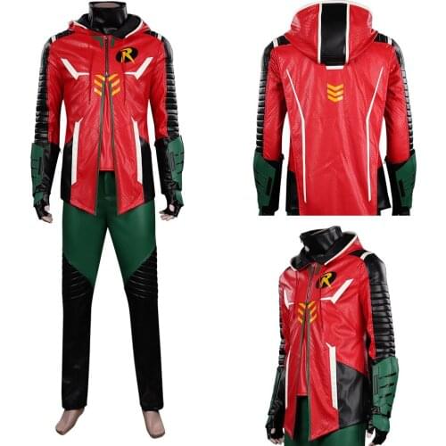 Gotham Knights Robin Cosplay Costume Outfits Halloween Carnival Suit