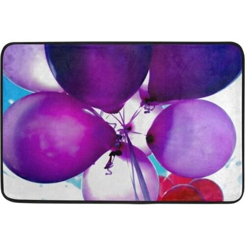 Purple Balloons Bath Mat New Qualified Fashionable 1Pcs/set Bathroom Non-Slip Pedestal Rug Lid Toilet Cover Bath Mat 40*60cm