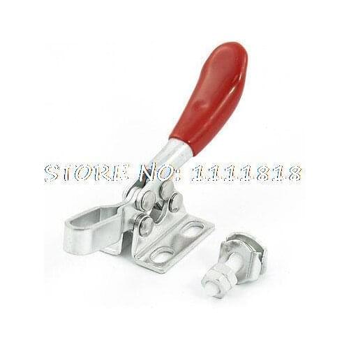 Red Lever Handle LD-201 Horizontal Type Clamping Toggle Clamp 90Kg 198 Lbs