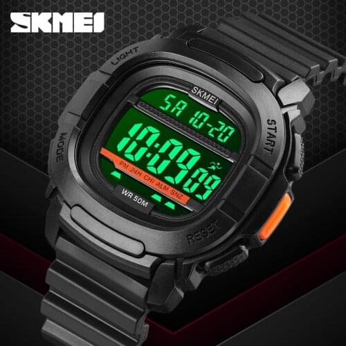 Fashion Outdoor Sport Watch Luxury Digital Watch Men Top Brand SKMEI 50m Waterproof Wristwatch Clock Countdown LED Light Watches