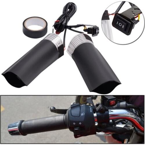 Motorcycle Adjustable High And Low Temperature Electric Heating Handle Cover 12V Heating Handle Cover Suitable For Winter Riding