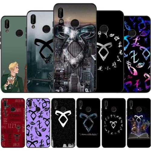 Shadowhunters Runes Black Soft Phone Case For Huawei P40 P30 P20 Mate 10 20 30 40 Pro lite Plus P smart 2019 2020 TPU Cover