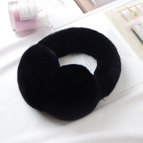 New Rex Rabbit Fur Couple Outfit Full-Leather Body Fur Earmuffs Winter Warm Earmuffs Men And Women Earmuffs