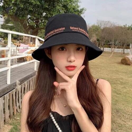 New Sun Hats Women Summer Double Side Bucket Hat Outdoor Fisherman Hat Visor Basin Cap Fashion Trendy Brand Shows Small Face