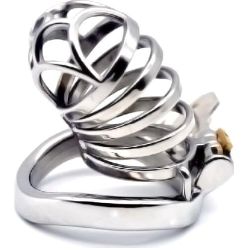 Sex Training Style Chastity Cage Male Chastity Device Stainless Steel Bondage Penis Cock Cage Penis Rings Sex Toys for Men G257A