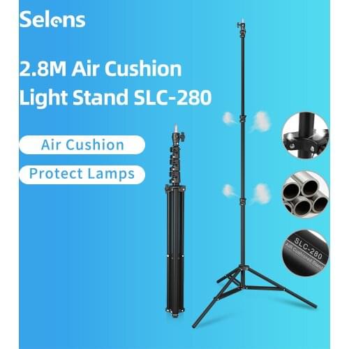 Selens Photographic lighting stand with 1/4 3/8 Screw Head for Light Stand Camera Photography Studio Equipment