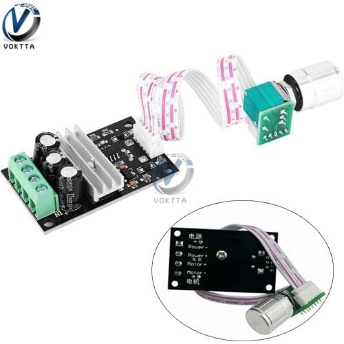 3A PWM DC Motor Speed Governor 80W 6V 12V 24V 28V Speed Adjustment Switch Module with 20cm Flat Cable Motor Speed Controller