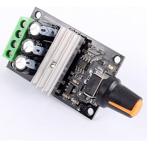 Motor Speed Controller DC 6-28V 3A Voltage Regulator PWM Speed Control Governor With Potentiometer Switch