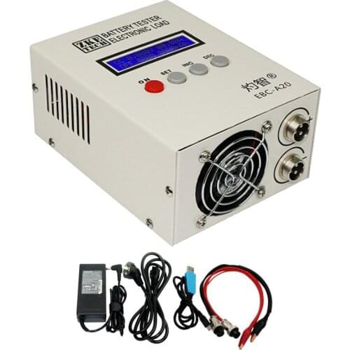 EBC-A20 Battery Tester 30V 20A 85W Lithium Lead-acid Batteries Capacity Test 5A Charge 20A Discharge Support PC Software Control