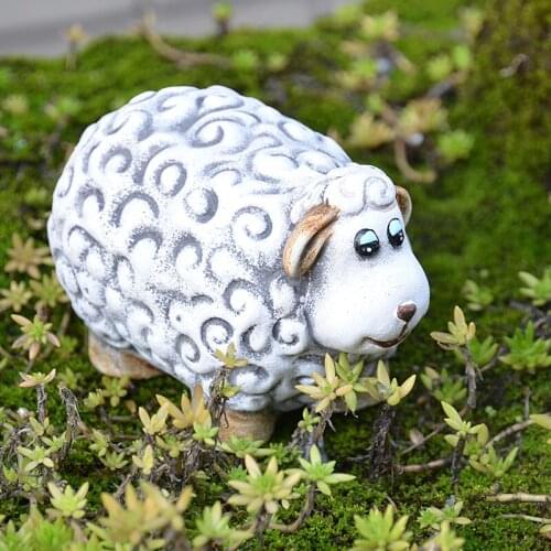 Sheep Cement Decorations for Gardens