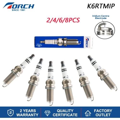 Pack of 2-8) Genuine Automobiles Spark Plug Iridium Platinum Torch K6RTMIP Fit for NISSAN TOYOTA SUBARU NGK SILFR6C11