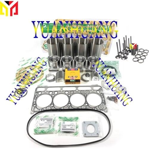 V2203-IDI Engine Rebuild Kit With Valve Overhaul Gasket Cylinder Liner PIston Ring Main Con Rod Bearing For KUBOTA