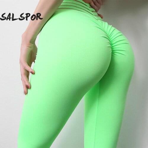 SALSPOR Push Up Yoga Leggings Women Fitness Sexy Breathable Gym Sportswear Running Workout Training Athletic Leggings